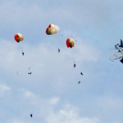 Four crew members ejected after military jets crash during US air show